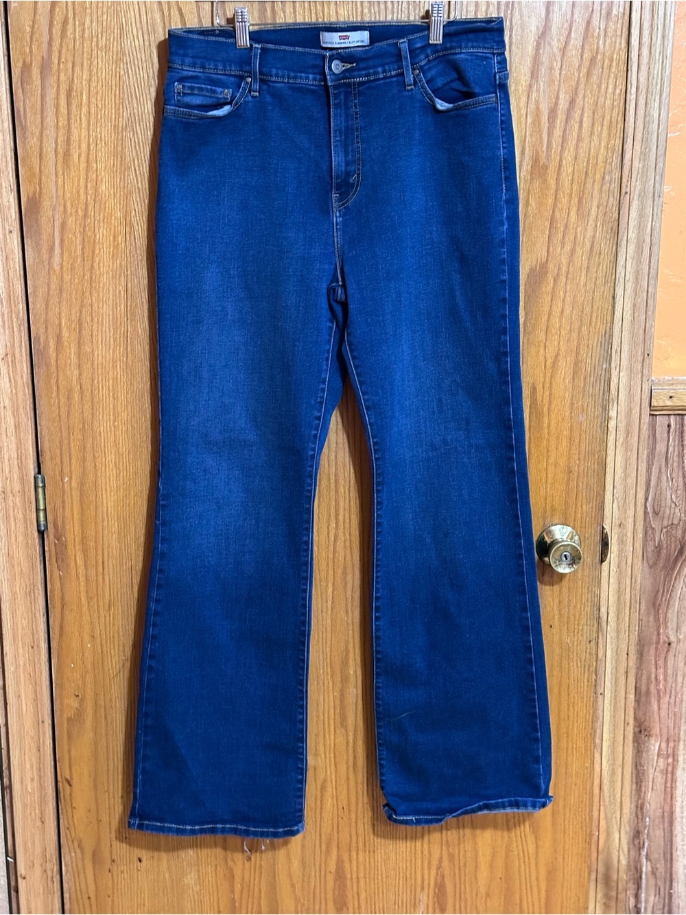 Levi's 512 Women's Dark Blue  perfectly slimming sz 16 long Jeans